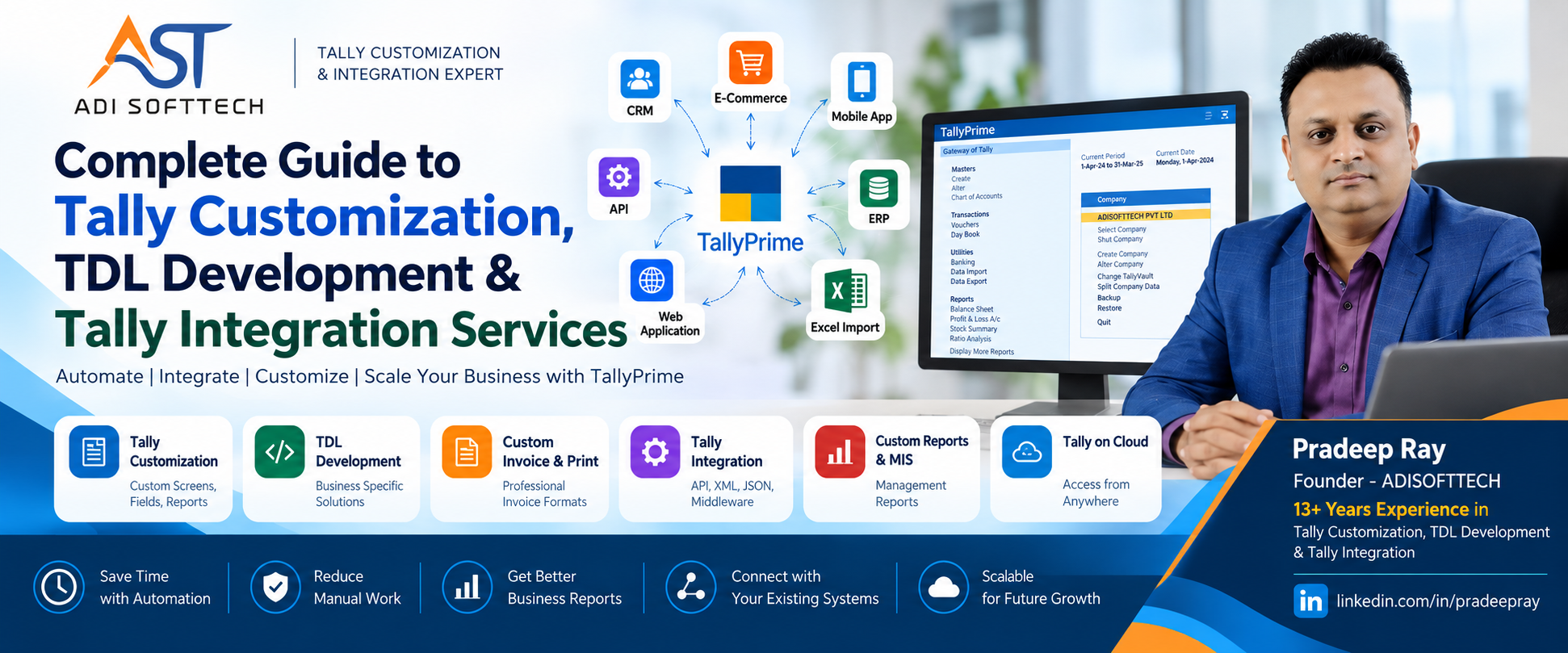 TDL Developer Guide 2026: TallyPrime Customization, XML, JSON, Excel, CSV & API Integration